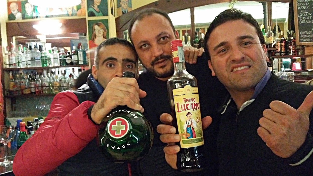 The Hungarian and Italian "amaros" (bitters) in Bar Mercato, Bologna - Pubtourist