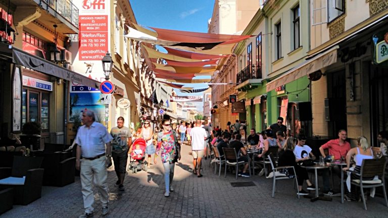 Király street is the main street and also the main pub street of Pécs - Pubtourist